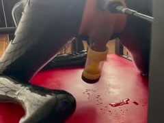 伪娘母狗，双重快乐，炮机➕飞机杯