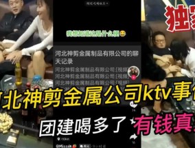 河北某公司KTV事件   团建喝多了男同事让女同事玩几把