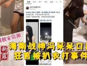 海南战神冯呆呆 口出狂言被扒衣暴打事件